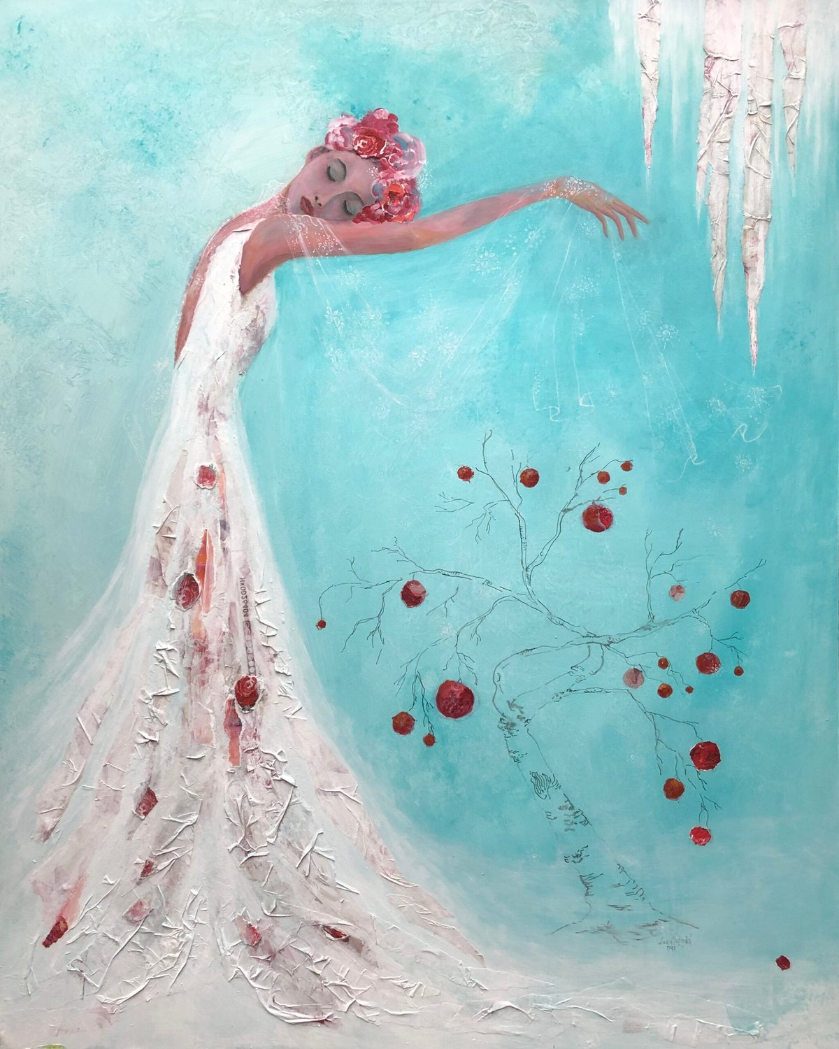 Under the Shadow of Your Wings — original painting by Lucia Tužinská